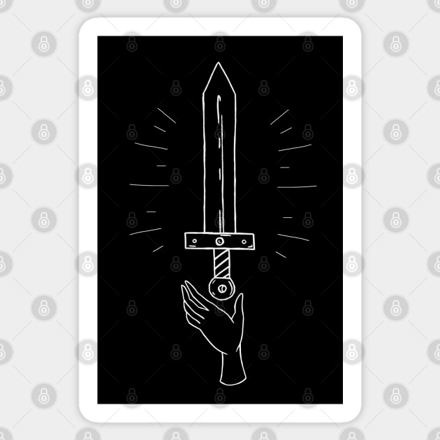 Sword Hand Traditional Style Sticker by TaliDe